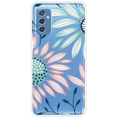 Силиконовый (TPU) чехол Deexe Pretty Glossy для Samsung Galaxy M52 (M526) - Sunflower