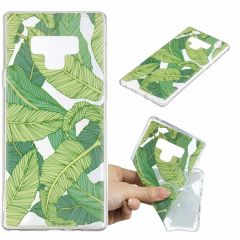 Силіконовий (TPU) чохол Deexe Pretty Glossy для Samsung Galaxy Note 9 (N960) - Green Leaves
