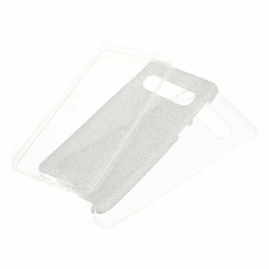 Силіконовий (TPU) чохол UniCase Glitter Cover для Samsung Galaxy S10 (G973), Silver