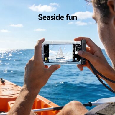 Влагозащитный чехол USAMS YD016 Waterproof Case - Transparent