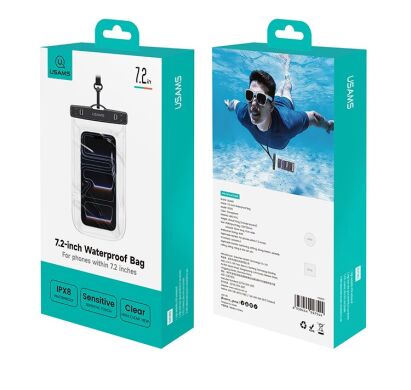 Влагозащитный чехол USAMS YD016 Waterproof Case - Transparent