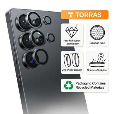 Захисне скло на камеру TORRAS Lensguard для Samsung Galaxy S25 Ultra (S938) - Black