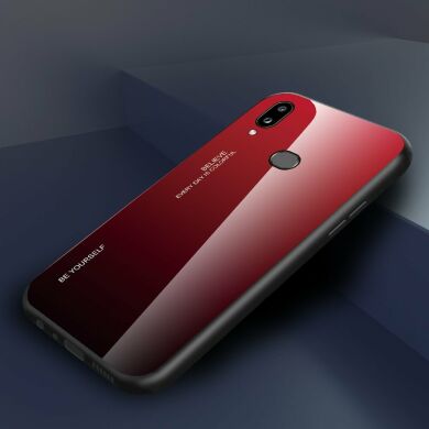 Защитный чехол Deexe Gradient Color для Samsung Galaxy A10s (A107) - Red/Black