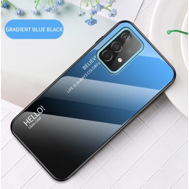 Защитный чехол Deexe Gradient Color для Samsung Galaxy A52 (A525) / A52s (A528) - Black / Blue