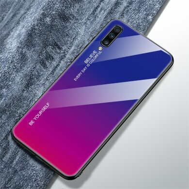 Захисний чохол Deexe Gradient Color для Samsung Galaxy A70 (A705) - Blue / Rose