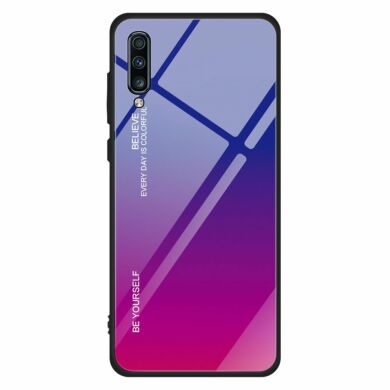Захисний чохол Deexe Gradient Color для Samsung Galaxy A70 (A705) - Blue / Rose