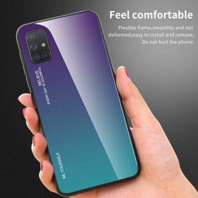 Защитный чехол Deexe Gradient Color для Samsung Galaxy A71 (A715) - Purple / Blue