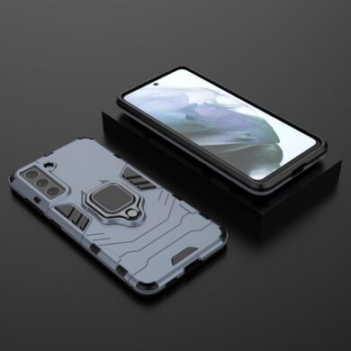 Захисний чохол Deexe Hybrid Case для Samsung Galaxy S21 FE (G990) - Blue