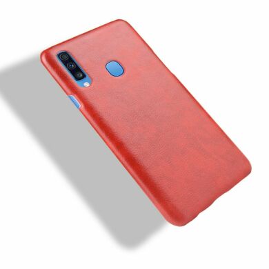 Захисний чохол Deexe Leather Back Cover для Samsung Galaxy A20s (A207) - Red