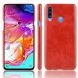 Захисний чохол Deexe Leather Back Cover для Samsung Galaxy A20s (A207) - Red