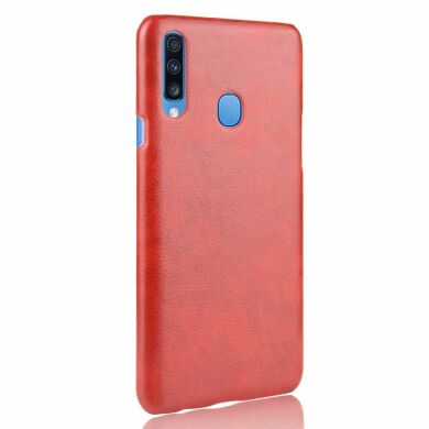 Захисний чохол Deexe Leather Back Cover для Samsung Galaxy A20s (A207) - Red
