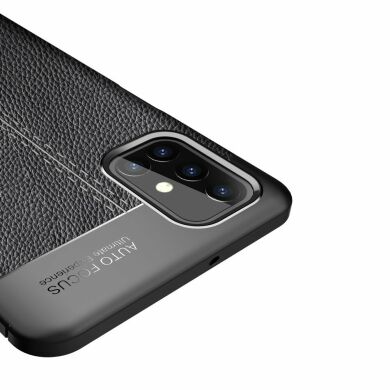 Защитный чехол Deexe Leather Cover для Samsung Galaxy M31s (M317) - Black