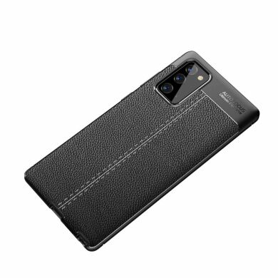 Защитный чехол Deexe Leather Cover для Samsung Galaxy Note 20 (N980) - Black