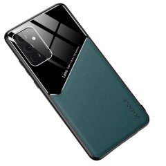 Защитный чехол Deexe Magnetic Leather Cover для Samsung Galaxy A72 (А725) - Green