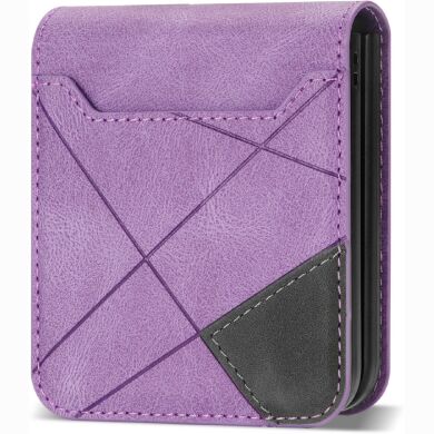 Защитный чехол Deexe Rhombus Card для Samsung Galaxy Flip 8 - Purple