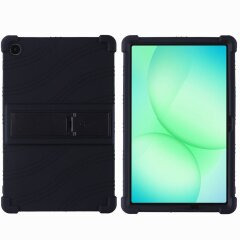Защитный чехол Deexe Silicone Kickstand для Samsung Galaxy Tab A11 Plus (X230/236) - Black