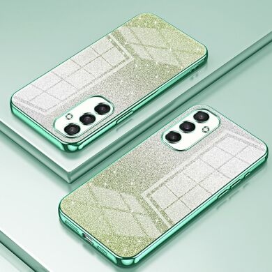 Захисний чохол Deexe Sparkles Cover для Samsung Galaxy S25 (S931) - Green