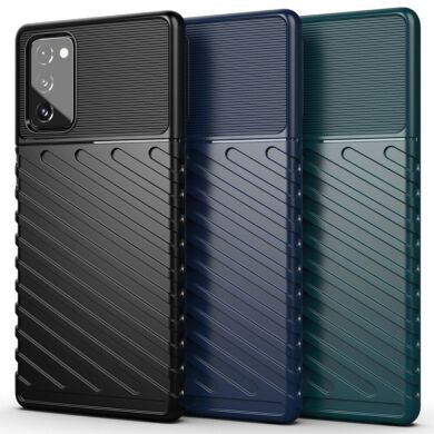 Защитный чехол Deexe Thunder Series для Samsung Galaxy Note 20 (N980) - Green