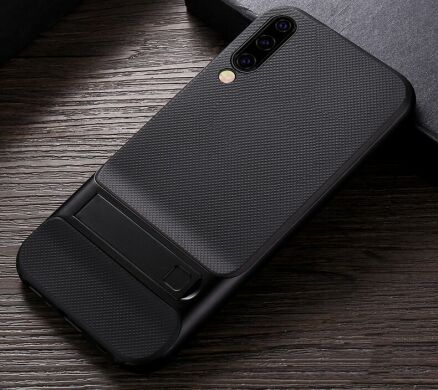 Захисний чохол ELEGANCE Grid Pattern для Samsung Galaxy A50 (A505) - Black