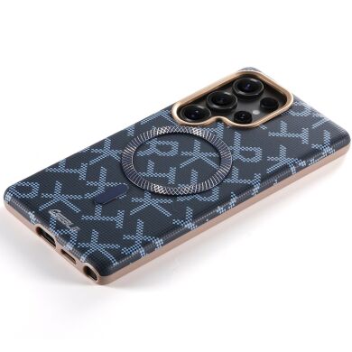 Защитный чехол ESEBLE Letter Pattern Magnetic для Samsung Galaxy S25 Ultra (S938) - Sapphire