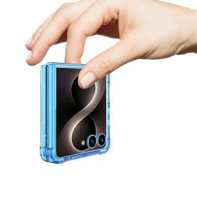 Захисний чохол GKK AirBag Mag для Samsung Galaxy Flip 8 - Transparent Blue