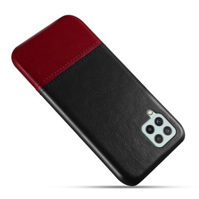 Защитный чехол KSQ Dual Color для Samsung Galaxy A22 (A225) - Black / Wine Red