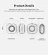 Защитный чехол RINGKE Slim X Case для Samsung Galaxy Buds Live / Buds Pro / Buds 2 / Buds 2 Pro / Buds FE - Clear. Фото 10 из 12