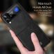 Защитный чехол SULADA Leather Case (FF) для Samsung Galaxy Flip 4 - Black. Фото 3 из 9