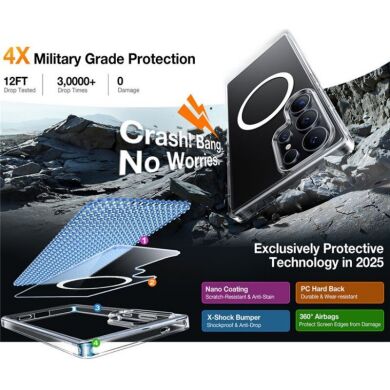 Захисний чохол TORRAS Guardian-Mag (with MagSafe) для Samsung Galaxy S26 Ultra - Clear
