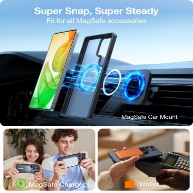 Захисний чохол TORRAS Guardian-Mag (with MagSafe) для Samsung Galaxy S26 Ultra - Clear