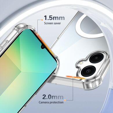 Захисний чохол UniCase AirBag Flow MagSafe для Samsung Galaxy A08 / Galaxy A07 / Galaxy A06 (A065) - Transparent