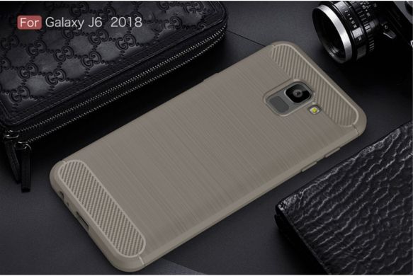 Защитный чехол UniCase Carbon для Samsung Galaxy J6 2018 (J600) - Grey