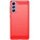 Защитный чехол UniCase Carbon для Samsung Galaxy S21 FE (G990) - Red. Фото 3 из 9