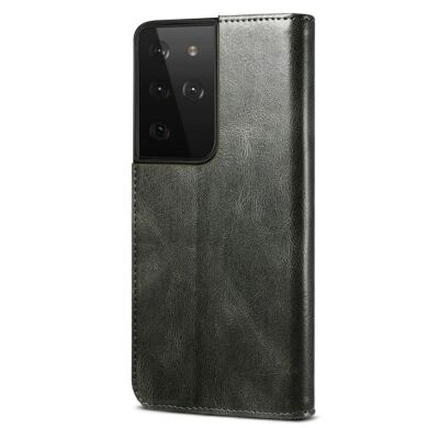 Захисний чохол UniCase Leather Wallet для Samsung Galaxy S21 Ultra (G998) - Black