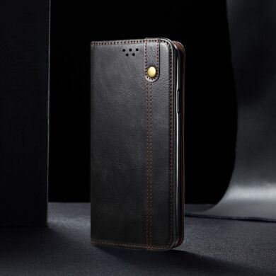 Защитный чехол UniCase Leather Wallet для Samsung Galaxy S21 Ultra (G998) - Black