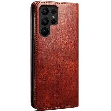Защитный чехол UniCase Leather Wallet для Samsung Galaxy S23 Ultra (S918) - Brown