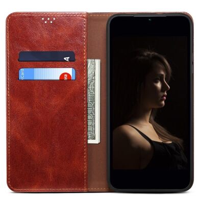 Защитный чехол UniCase Leather Wallet для Samsung Galaxy S23 Ultra (S918) - Brown