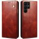 Защитный чехол UniCase Leather Wallet для Samsung Galaxy S23 Ultra (S918) - Brown. Фото 1 из 9