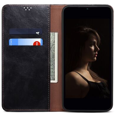 Защитный чехол UniCase Leather Wallet для Samsung Galaxy S25 FE (S731) - Black
