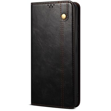 Защитный чехол UniCase Leather Wallet для Samsung Galaxy S25 FE (S731) - Black