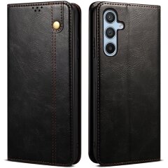 Защитный чехол UniCase Leather Wallet для Samsung Galaxy S25 FE (S731) - Black