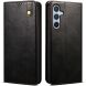 Защитный чехол UniCase Leather Wallet для Samsung Galaxy S25 FE (S731) - Black. Фото 1 из 6