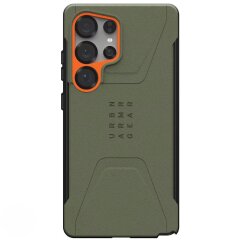 Защитный чехол URBAN ARMOR GEAR Civilian Pro для Samsung Galaxy S25 Ultra (S938) 214473117297 - Olive Drab / Orange