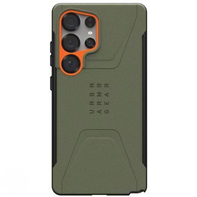 Защитный чехол URBAN ARMOR GEAR Civilian Pro для Samsung Galaxy S25 Ultra (S938) 214473117297 - Olive Drab / Orange