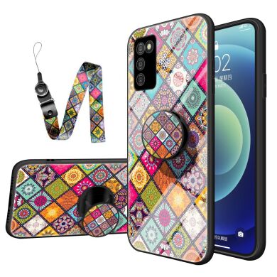 Защитный чехол Deexe Apex Case для Samsung Galaxy A03s (A037) - Color Pattern