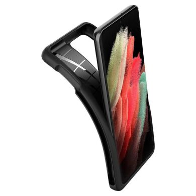 Защитный чехол Spigen (SGP) Liquid Air (Pen Edition) для Samsung Galaxy S21 Ultra (G998) - Matte Black
