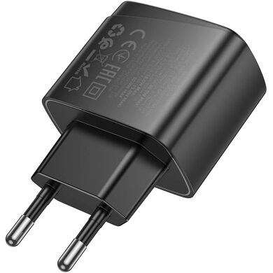Сетевое зарядное устройство Hoco CS61A PD30W + QC3.0 (USB + Type-C) - Black