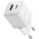 Сетевое зарядное устройство Baseus Palm C+U (30W) P1011160A213-00 - White. Фото 1 из 17