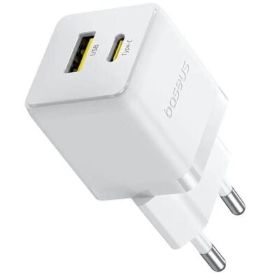 Сетевое зарядное устройство Baseus Palm C+U (30W) P1011160A213-00 - White
