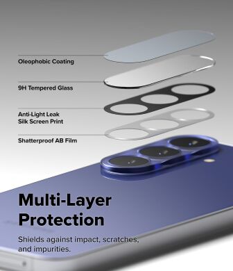 Комплект захисних стекол (2шт) Ringke Camera Full Cover Glass для Samsung Galaxy S26 FE (8800380463875)